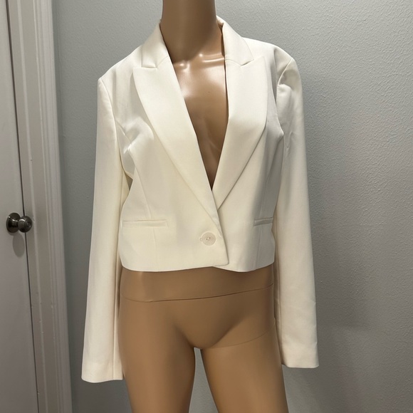 Express Cropped Blazer sz S - Picture 2 of 9